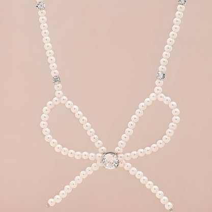 Pearl Bow Necklace