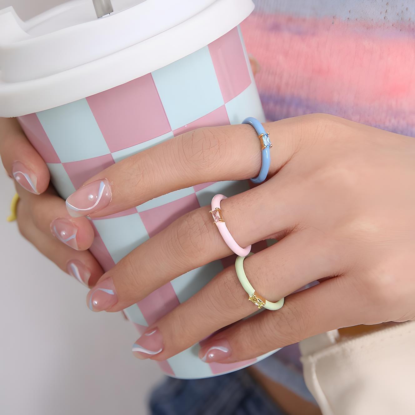 Macaron Glitter Ring - Steppaws