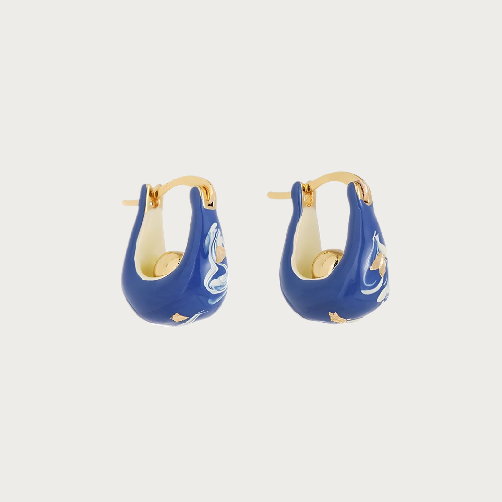 Ink Gold Foil Earrings