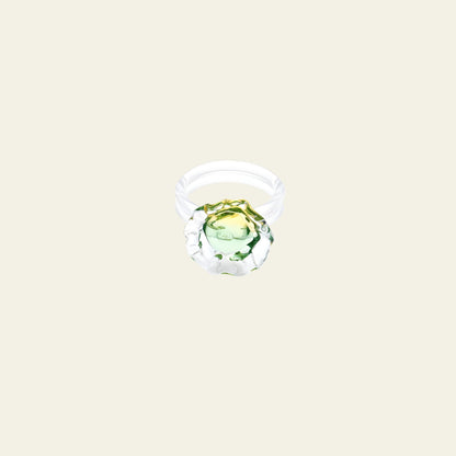 Greenery Glass Ring