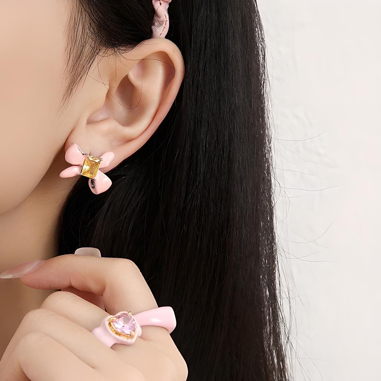 Barbie Bow Earrings - Steppaws