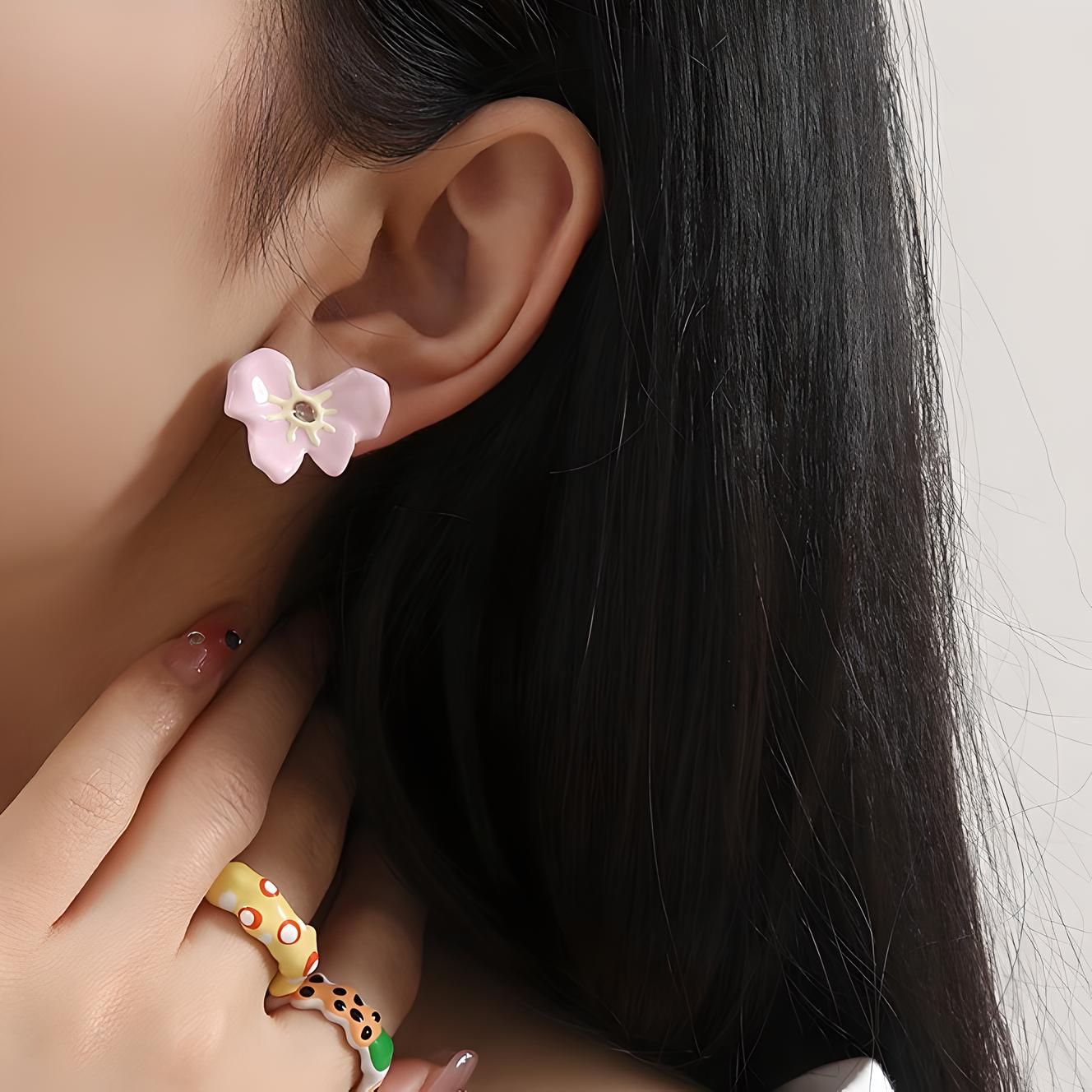 Peach Blossom Earrings - Steppaws