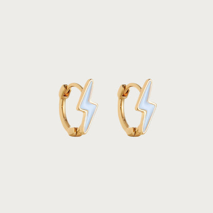 Lightning Hoop Earrings