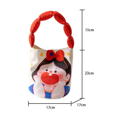 Cartoon Girls Polyester Bucket Bags - Steppaws