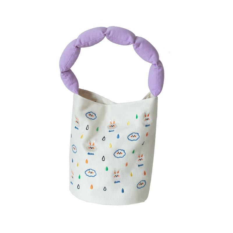 Embroidered Cute Cartoon Bucket Bag - Steppaws