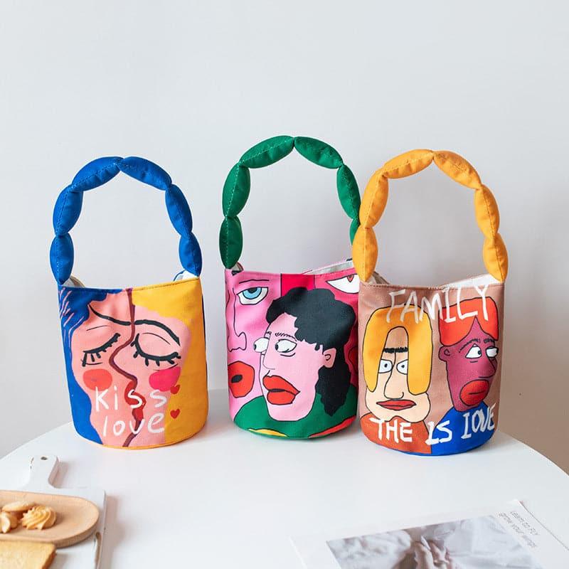 Funny Cartoon Bucket Bag - Steppaws