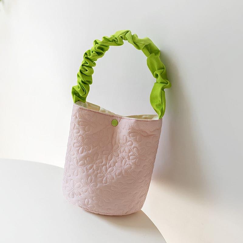 Quilted Embroidered Contrast Tote Bag - Steppaws