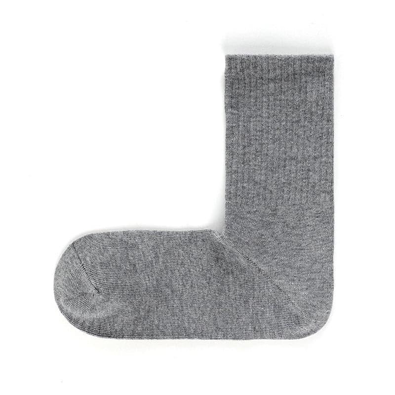 Cotton Right Angle Socks Boneless Socks Solid Color Long Socks - Steppaws