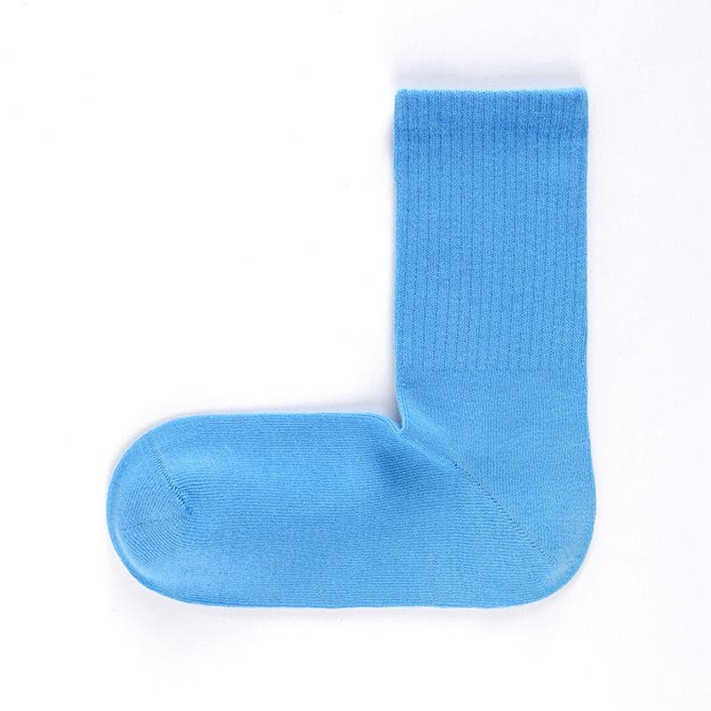 Cotton Right Angle Socks Boneless Socks Solid Color Long Socks - Steppaws