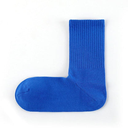 Cotton Right Angle Socks Boneless Socks Solid Color Long Socks - Steppaws