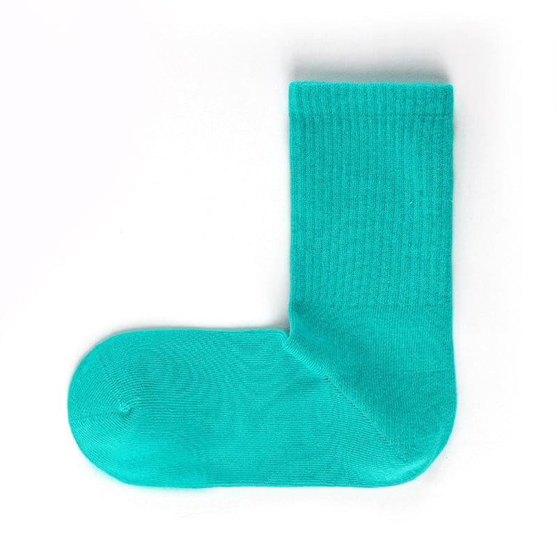 Cotton Right Angle Socks Boneless Socks Solid Color Long Socks - Steppaws