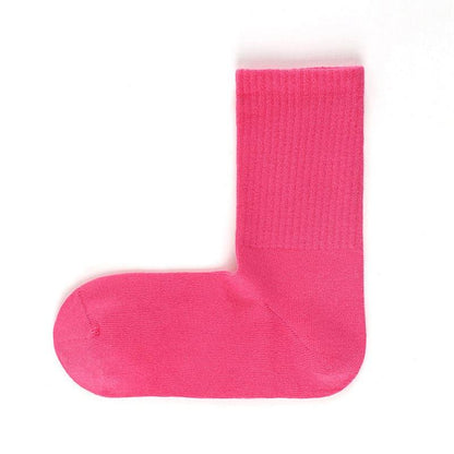 Cotton Right Angle Socks Boneless Socks Solid Color Long Socks - Steppaws