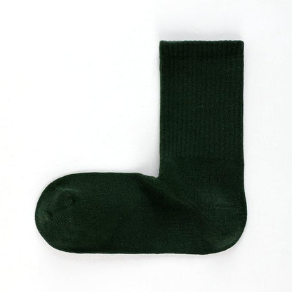 Cotton Right Angle Socks Boneless Socks Solid Color Long Socks - Steppaws