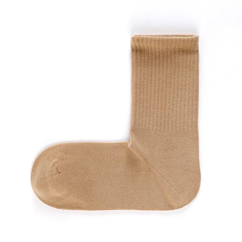 Cotton Right Angle Socks Boneless Socks Solid Color Long Socks - Steppaws