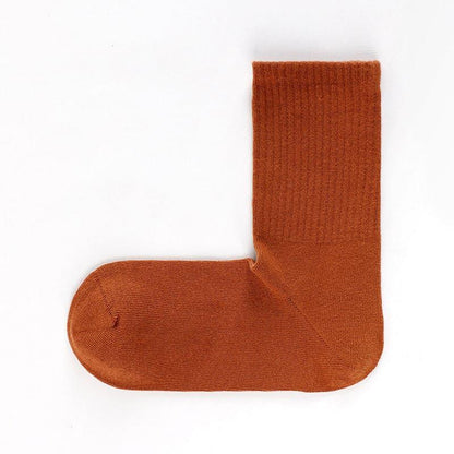 Cotton Right Angle Socks Boneless Socks Solid Color Long Socks - Steppaws