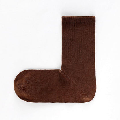 Cotton Right Angle Socks Boneless Socks Solid Color Long Socks - Steppaws