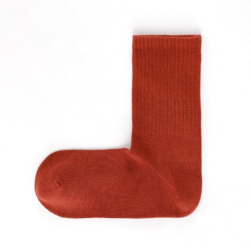 Cotton Right Angle Socks Boneless Socks Solid Color Long Socks - Steppaws