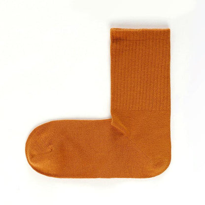 Cotton Right Angle Socks Boneless Socks Solid Color Long Socks - Steppaws