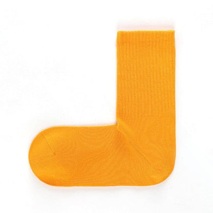 Cotton Right Angle Socks Boneless Socks Solid Color Long Socks - Steppaws