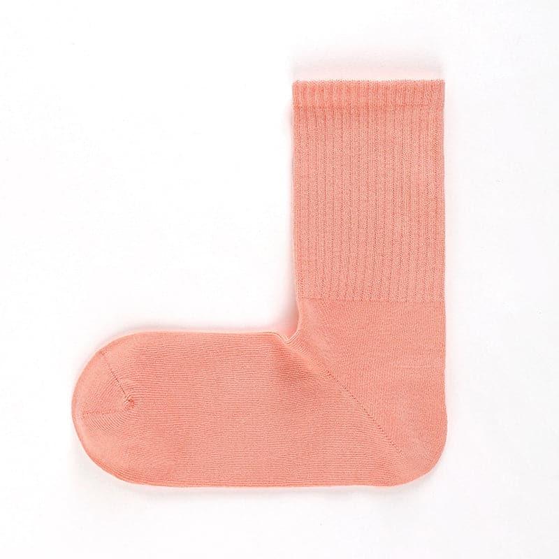 Cotton Right Angle Socks Boneless Socks Solid Color Long Socks - Steppaws