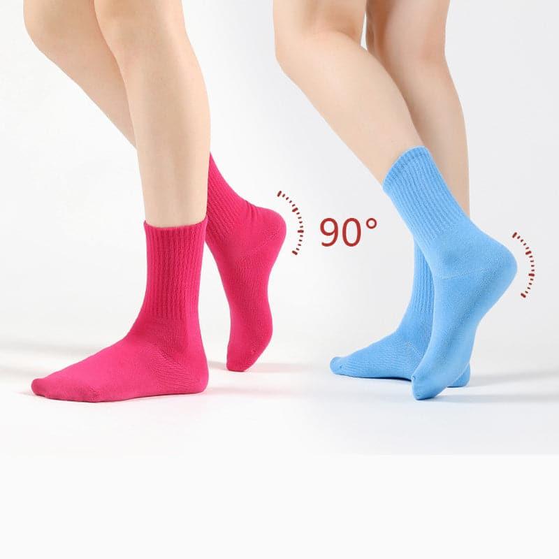 Cotton Right Angle Socks Boneless Socks Solid Color Long Socks - Steppaws