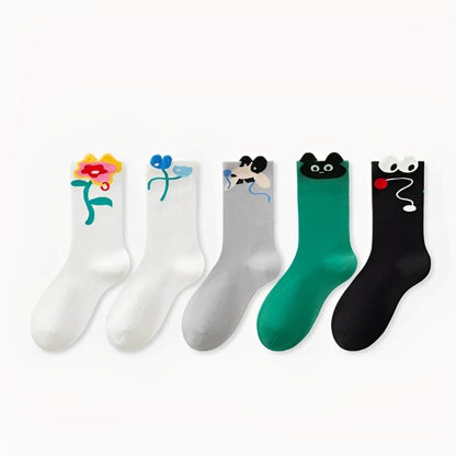 Animal and Plant Series 3D Cartoon Combed Cotton Socks - Steppaws