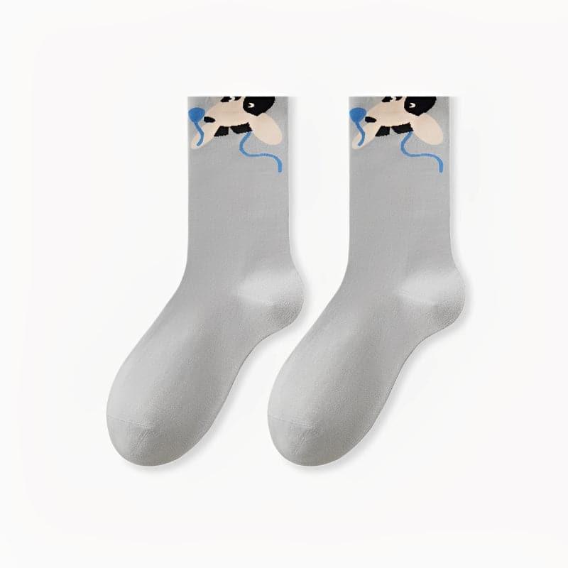 Animal and Plant Series 3D Cartoon Combed Cotton Socks - Steppaws