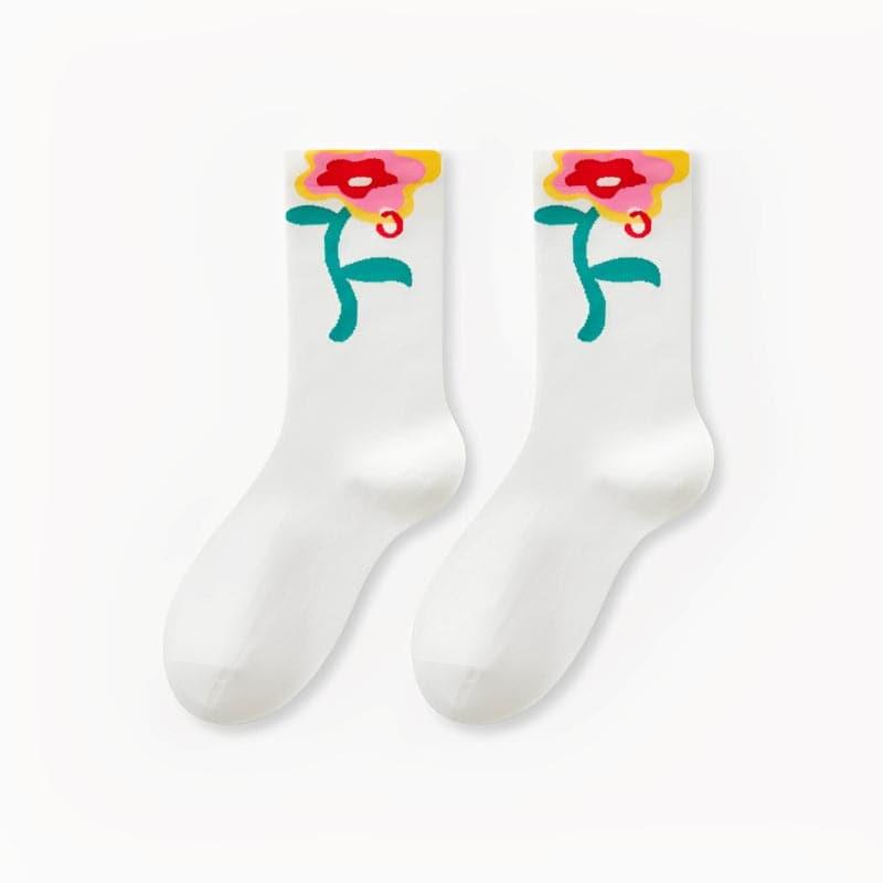 Animal and Plant Series 3D Cartoon Combed Cotton Socks - Steppaws