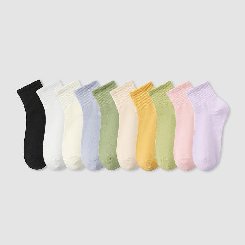 Summer Solid Color Sports Socks - Steppaws