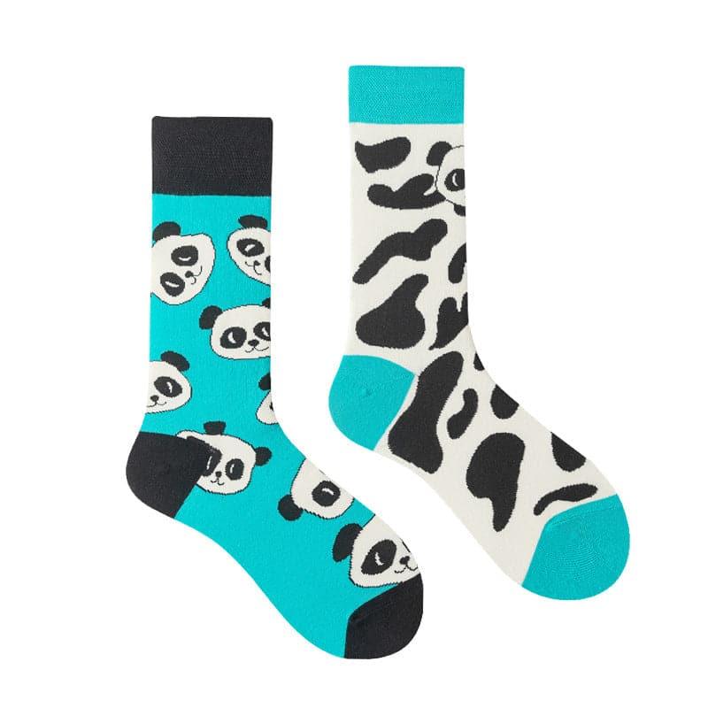 Asymmetric Mandarin Duck Combed Cotton Socks - Steppaws