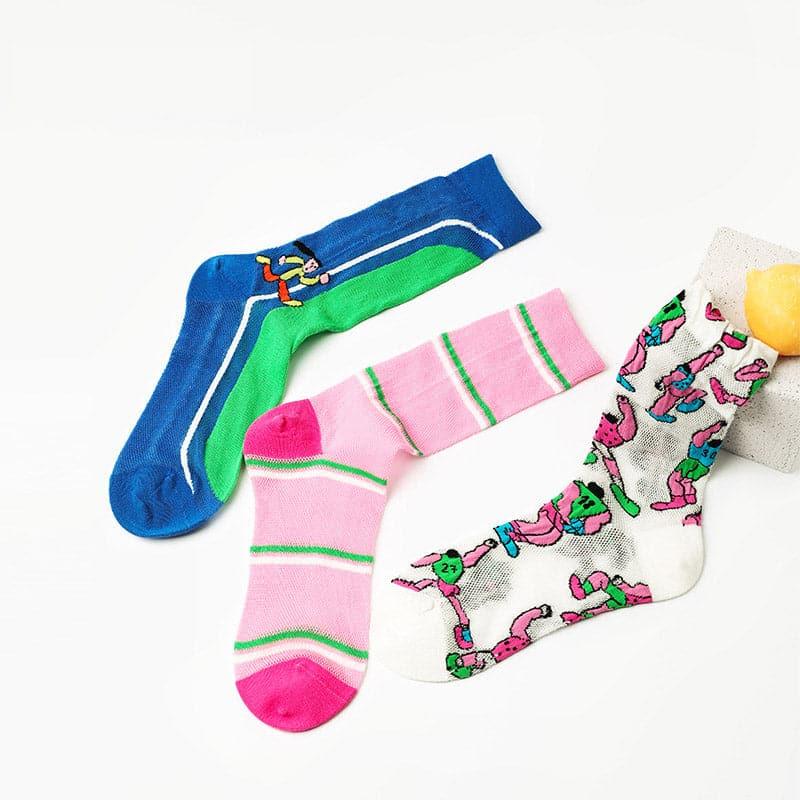 Renaissance Colorful Personalized Summer Socks - Steppaws