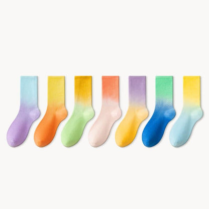 Gradient Color Sports Summer Socks - Steppaws