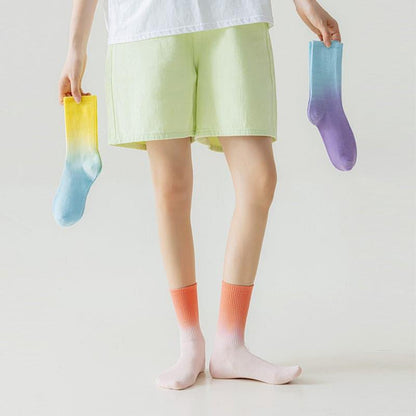 Gradient Color Sports Summer Socks - Steppaws