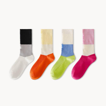 Color Matching Ripped Socks Trend Socks - Steppaws