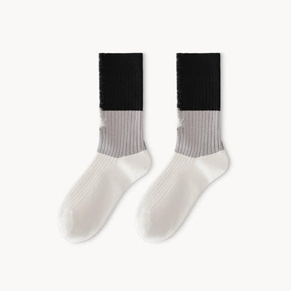 Color Matching Ripped Socks Trend Socks - Steppaws