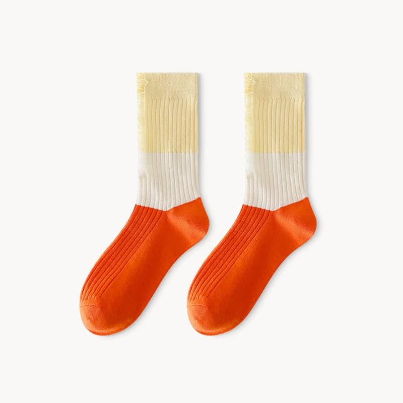 Color Matching Ripped Socks Trend Socks - Steppaws