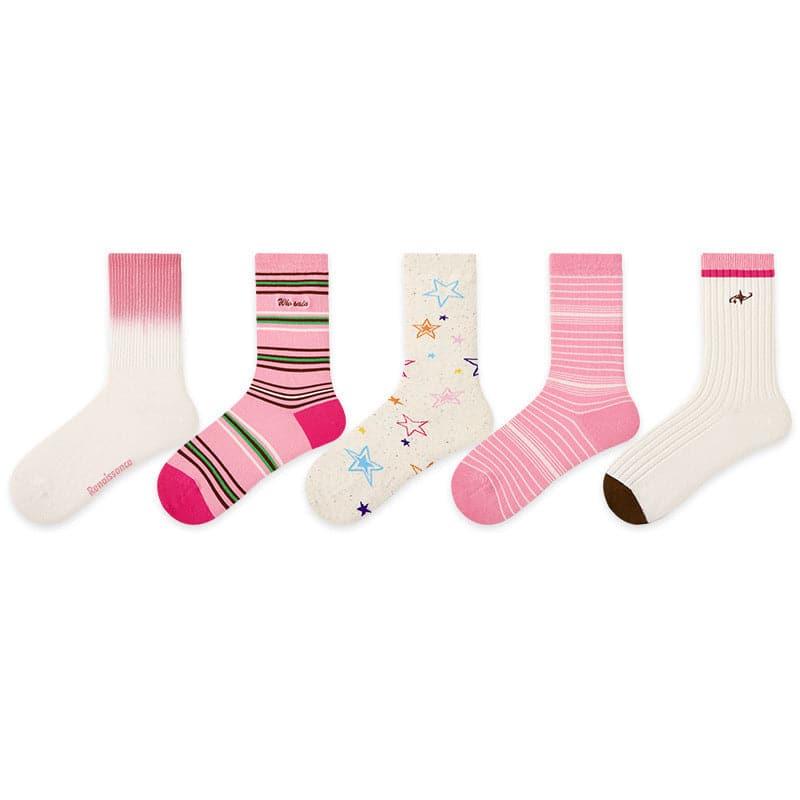 Pink Wish Cotton Socks - Steppaws