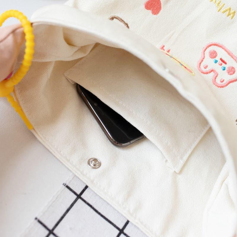 Original Embroidered Canvas Bucket Bag - Steppaws