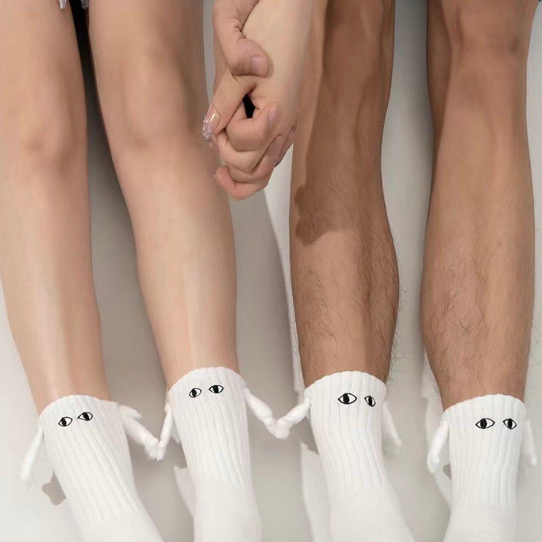 Couple Cute Holding Hands Socks - Steppaws